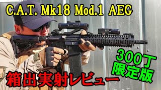 C.A.T. Mk18 mod.1 AEG 電動ガン 箱出実射レビュー サバゲー