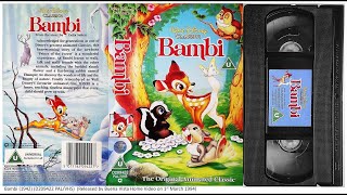 Bambi UK VHS...
