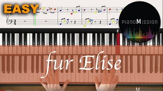 [Real Piano Tutorial] FUR ELISE with sheets
