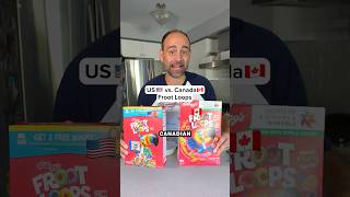 US vs. Canada Froot Loops...Shocking differences!