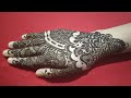 Arabic style semi bridal henna design। from Tanjila Mim's Mehendi