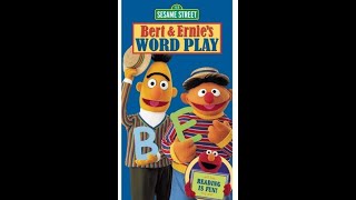 Sesame Street: Bert and Ernie's Word Play (2002 VHS)