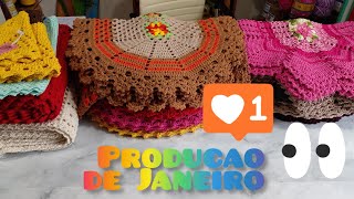 Produção do mês de janeiro 2025 #crochet #produçãodecroche