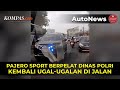 Kejadian Lagi, Pajero Sport Pakai Pelat Dinas Polisi Ugal-ugalan di Jalan