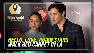 'Hello, Love, Again' stars in Asian World Film Festival red carpet | ABS-CBN News