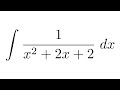 Integral of 1/(x^2+2x+2) (substitution)