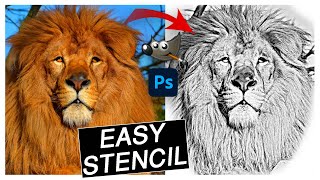 Easy Tattoo Stencil in Photoshop / Gimp in Few Steps - tutorial