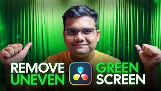The ABSOLUTE BEST Way to Remove Uneven Green Screens in DaVinci Resolve