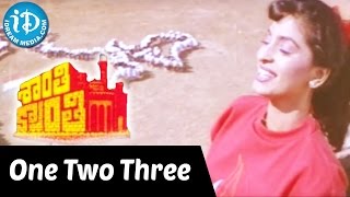 Shanthi Kranthi Movie Songs -  One Two Three Video Song || Nagarjuna, Juhi Chawla || Hamsaleka