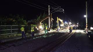 台鐵 瑞穗車站南端 新自強隧道啟用 線路切換工程