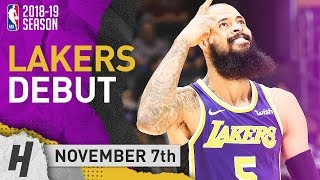 Tyson Chandler Official Lakers Debut Highlights vs Timberwolves 2018.11.07 - 2 Pts, 8 Reb