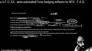 Forex hedging strategy math based for MT4: 'u.U.F.O.' EA robot - F.A.Q. - tutorial