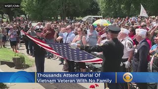 Thousands Attend Burial Of Vietnam Veteran With No Family