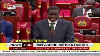 Impeaching Agriculture CS Mithika Linturi