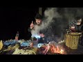 تحدي تخييم في عاصفة ثلجية اقوى تحدي نفسي ،hot tent camping in heavy snowfall