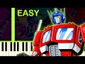 TRANSFORMERS G1 THEME - EASY Piano Tutorial