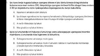 Dore ikizamini cyakozwe i Kigali kuwa mbere z'ukwa cumi 2018. Wari gukora iki iyo nawe ubayo Subiza?