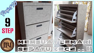 Membuat Lemari Sepatu dengan Bracket Rak Sepatu | DIY Cabinet Shoe Storage | How to Build