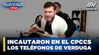 Caso Ligados: Allanamiento de Celulares y Equipos de Vocales del CPCCS | Televistazo 7PM #ENVIVO🔴