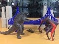 Godzilla 2014 Destruction City Mini Playset Bandai America Toy Review