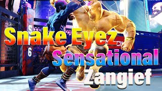 Street Fighter 6 🔥 SNAKE EYEZ ZANGIEF IS SENSATIONAL !