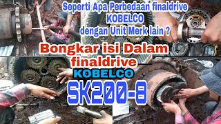 KOBELCO SK 200-8 Bongkar isi dalam final Drive