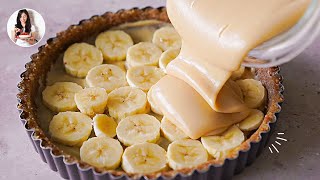 Tartaleta de Banana  -Sin Azúcar, Sin gluten, Sin Horno!| Auxy