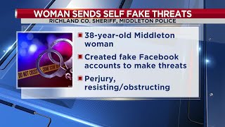 Middleton woman accused of sending herself threats through fake Facebook accounts