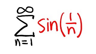 Series of sin(1/n) diverges, Limit comparison test, calculus 2 tutorial