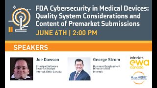 FDA Cybersecurity in Medical Devices