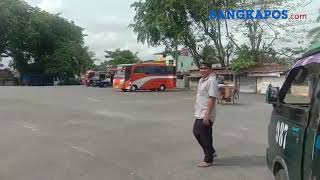 Suasana Terminal Kampung Keramat Pangkalpinang yang Semakin Sepi