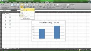 Graphing Means and Standard Deviations with Excel