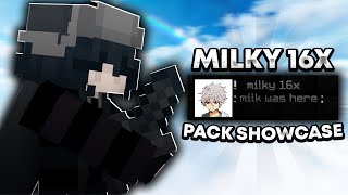 milky 16x pack showcase | solo bedwars