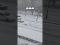 First Snow fall of the year 2022 in Szczecin, Poland #shorts #youtubeshorts