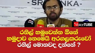 රනිල් හමුවෙන්න ඕනේ හමුදාව නෙමෙයි අරගලකරුවෝ - රනිල් මොනවද දන්නේ ?