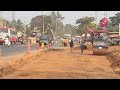 bhatkal nh four lane work in its final stage work under full swing near shamsuddin circle