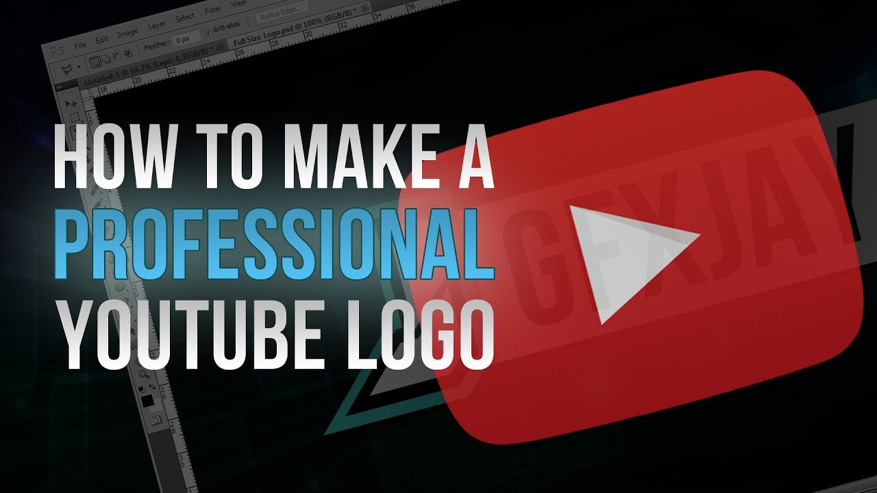 Creating Professional Youtube Channel Art Part 1 Creating A Logo For