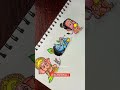 cute drawing challenge😍 cute bal hanuman ji drawing shorts