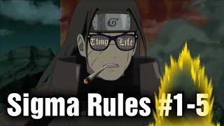 Sigma Rule Anime 30 minutes Edition | Sigma Rules #1-5  Compilation Video |  Sigma Male Memes
