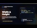 Width & Height Explained | FullStack Masterclass CSS Course