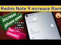 Redmi note 9 Extended Ram // Phone Ram increase