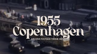 Archive footage of Copenhagen in the 1950s, Denmark home movie film