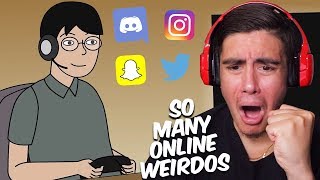Reacting To Scary Animations Of The Dark Side Of Meeting Online People..