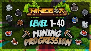 Minebox - New Player Progression Guide - Mining 1-40!