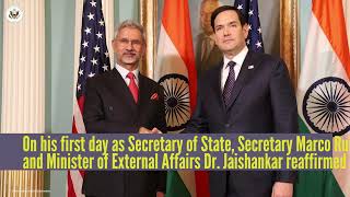 Secretary of State Marco Rubio and EAM S. Jaishankar discuss U.S. - India Tech Partnership