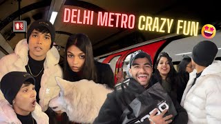 Delhi Metro Crazy Fun 😍 ~ Vlog 109 @chotanawab @cute.shivani.05