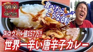 激辛の祭典で世界一辛い唐辛子「キャロライナリーパー」のカレーで撃沈！