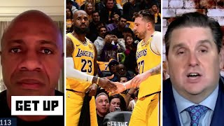 GET UP | Jay Williams \u0026 Windy discuss LeBron and Luka's performance in Lakers' 132-113 win over Jazz