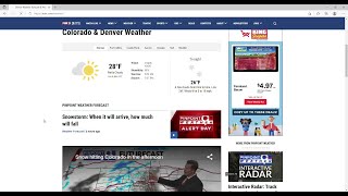 How to use interactive radar during snowstorm