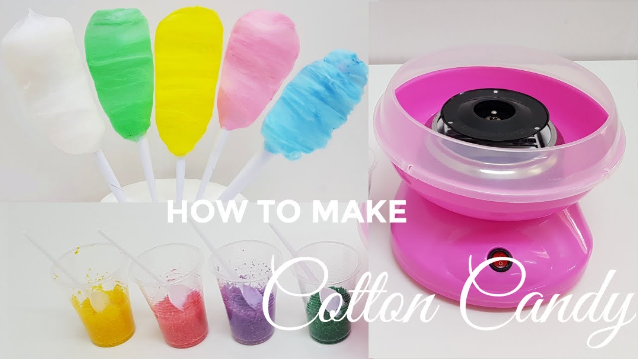 How To Make Cotton Candy At Home || Tasty Flavored Cotton Candy || Home ...